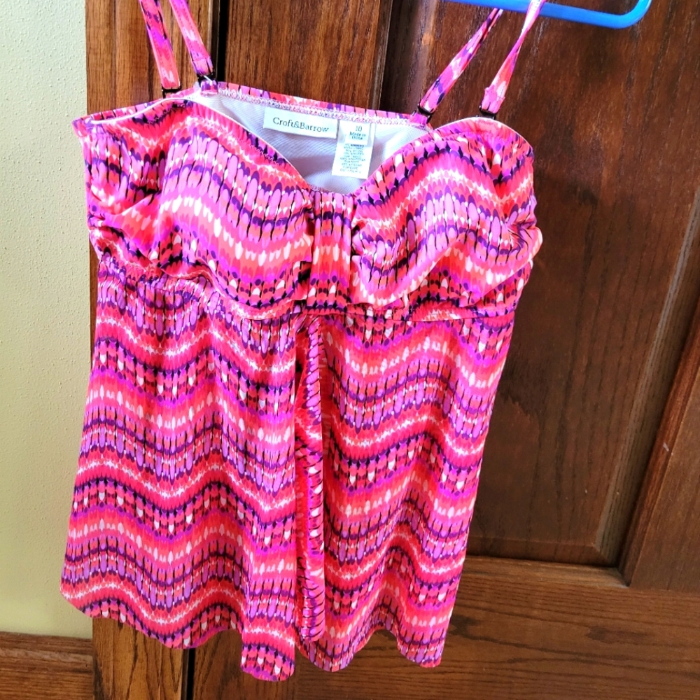 Size 10 Ladies Tankini Swimsuit Top